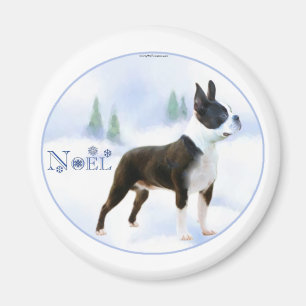 Íman Noel Boston Terrier Magnet