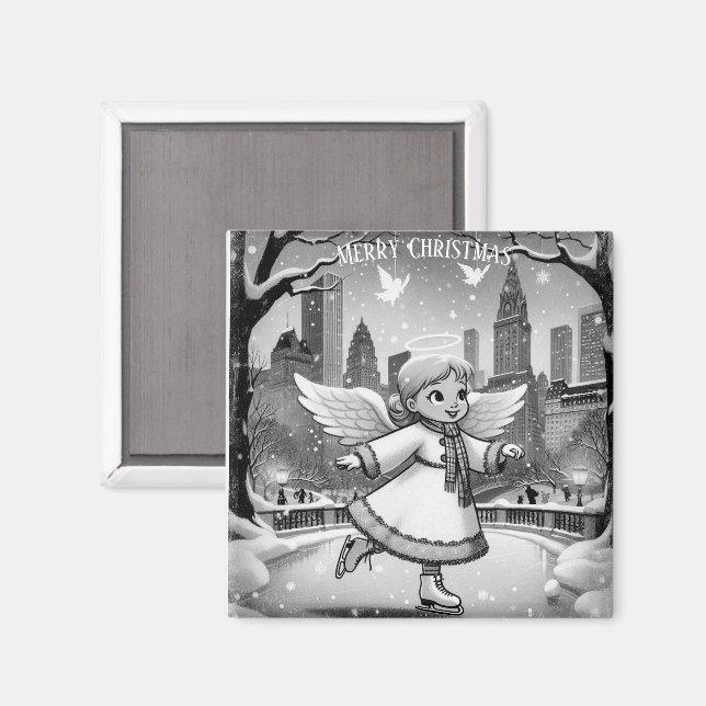 Íman Noel de Anjo do Winter NYC (Front/Back)
