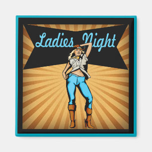 Íman Noite das Damas de Cowgirl Ocidentais