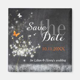 Íman Noite de Dandelions Casando Salve a Data