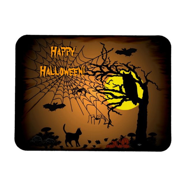 Íman Noite de Halloween, Feliz Halloween! (Horizontal)