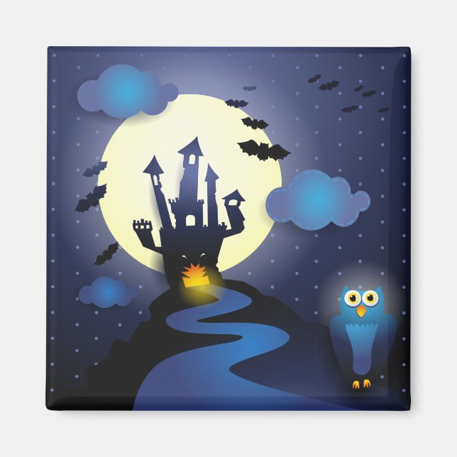 Íman Noite de Halloween, imã (Frente)