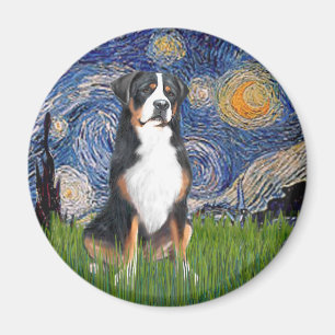 Íman Noite Estrelada - Cão de Montanha Suíço Maior