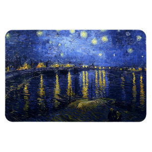 Íman Noite estrelado de Van Gogh sobre o Rhone