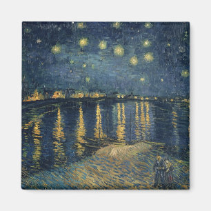 Íman Noite estrelado de Vincent van Gogh   sobre o