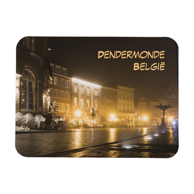 Íman Noite negra em Dendermonde, Bélgica (Horizontal)