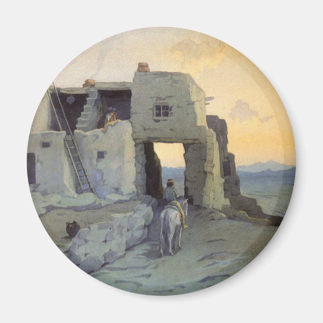 Íman Noite, Pueblo de Walpi por Marion Kavagh Wachtel (Frente)