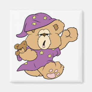 Íman noite sonolenta design de urso de pelúcia fofo