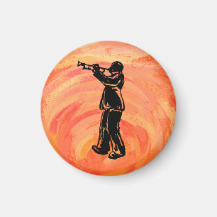 Íman Noites de Boogie de Nova York Laranja Trompete