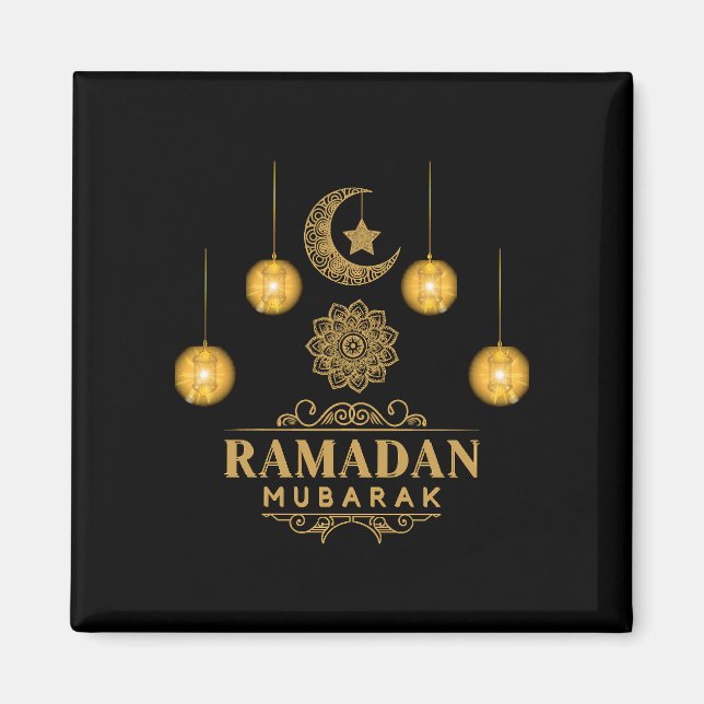 Íman Noites Elegantes do Ramadão - Eid Mubarak 2026 Fer (Frente)