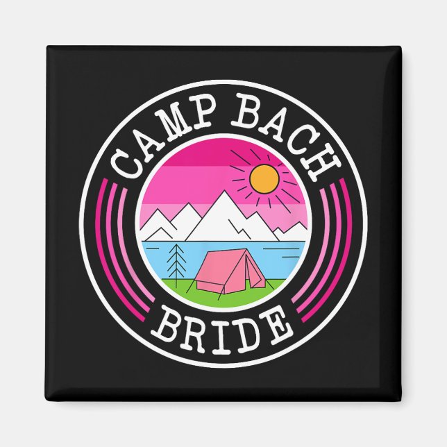 Íman Noiva de Campo Bach Dama de Honra Retro Acampament (Frente)