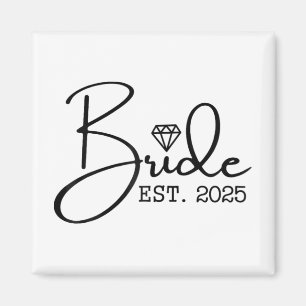 Íman Noiva Est. 2025 Casamento Casado - Bache do Partid