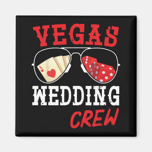 Íman Noiva Feliz Noivo Marido E Mulher Casamento Vegas