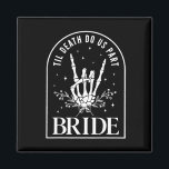 Íman Noiva Groom Skeleton Rock Hand Casais Casamento Ha<br><div class="desc">Noiva Groom Skeleton Rock Hand Casais Casamento Halloween</div>