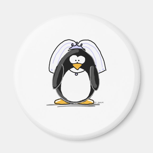 Íman Noiva Penguin (Frente)