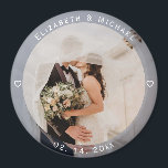 Íman Noiva Simples Moderna e Favor de Casamento de Foto<br><div class="desc">Noiva Simples Moderna e Imagem de Favor de Casamento de Foto do Groom</div>
