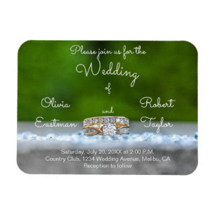 Íman noivado de diamante personalizado