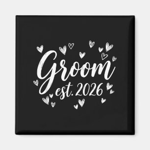 Íman Noivo Est 2026 Casamento Recém-Casado Noiva Festa 