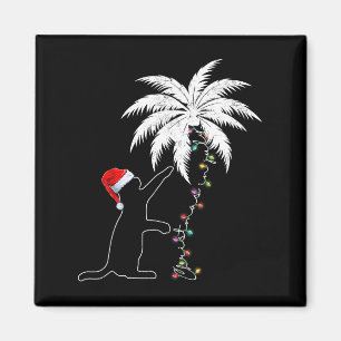 Íman Noivo Negro Engraçado Papai Noel Natal Havaiano Em