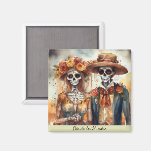 Íman Noivos Caveira de Açúcar, personalizado