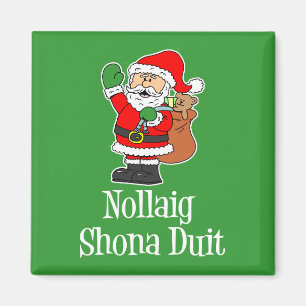 Íman Nollaig Shona Duit Natal Irlandês Papai Noel