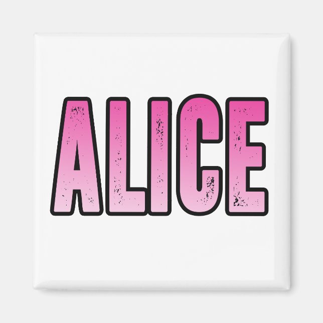 Íman Nome da Alice (Frente)