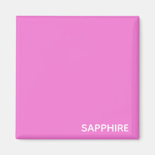 Íman Nome da cor rosa de apphire