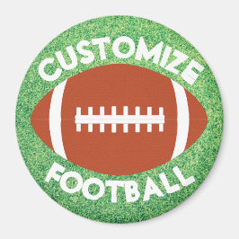 Íman Nome da Equipe de Futebol Personalizada ou Treinad