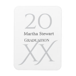 Íman nome da formatura 20XX em negrito parabéns ano let