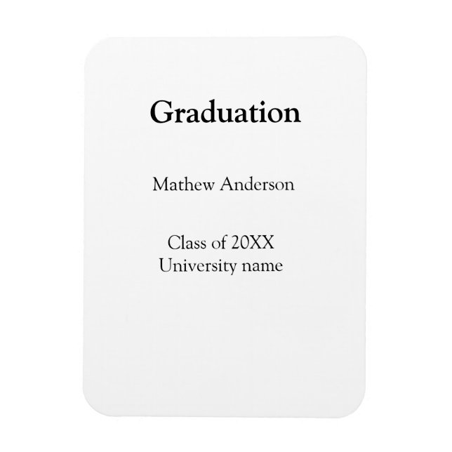 Íman nome da formatura turma de 20XX nome da universida (Vertical)