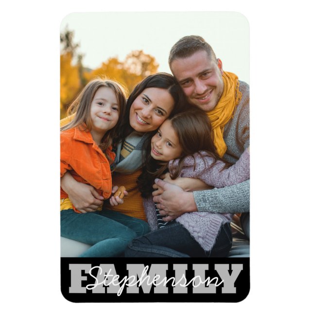 Íman Nome da Foto da Família (Vertical)