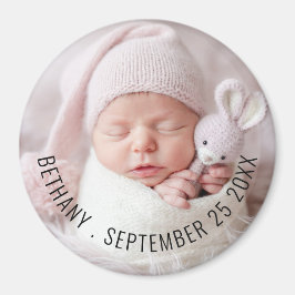 Íman Nome da Foto do Bebê Data do Anúncio de Nascimento