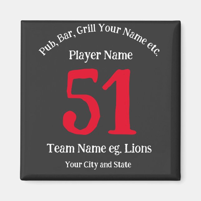 Íman Nome da grelha do Bar Pub Número do Nome Estado da (Frente)