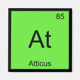 Íman Nome de Atticus Elemento Químico Tabela Periódica