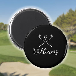 Íman Nome de Clube de Golfe em Letra Personalizada
