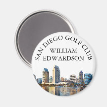 Nome de Clube de Golfe Personalizado da Silhueta d