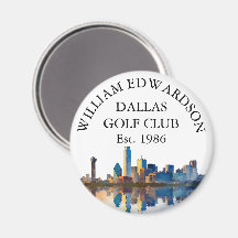 Nome de Clube de Golfe Personalizado da Silhueta d
