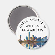 Nome de Clube de Golfe Personalizado da Silhueta d