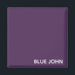 Íman Nome de cor azul John púrpura<br><div class="desc">Nome de cor azul John púrpura</div>