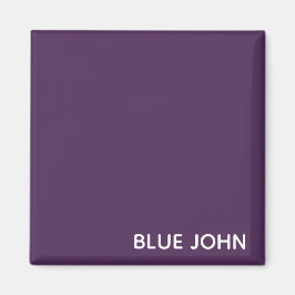 Íman Nome de cor azul John púrpura