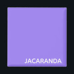 Íman Nome de cor púrpura Jacaranda<br><div class="desc">Nome de cor púrpura Jacaranda</div>