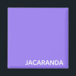 Íman Nome de cor púrpura Jacaranda<br><div class="desc">Nome de cor púrpura Jacaranda</div>