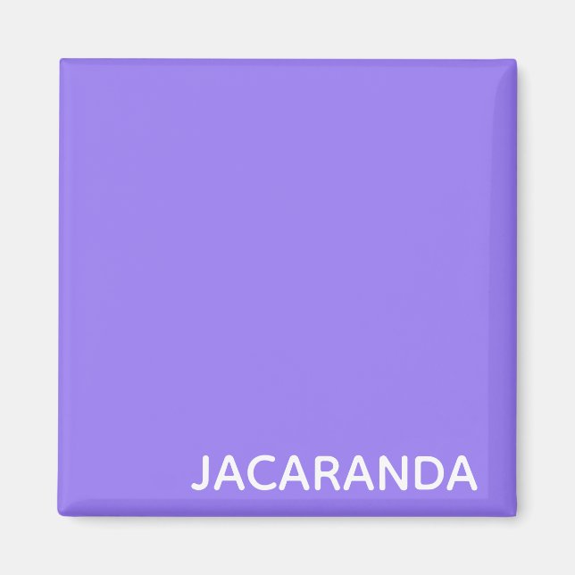 Íman Nome de cor púrpura Jacaranda (Frente)