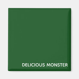 Íman Nome de cor verde do Monster delicioso