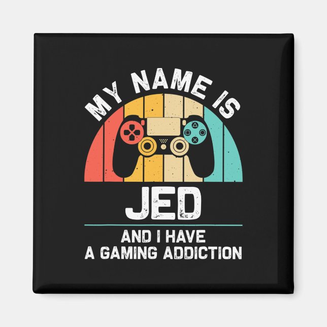 Íman Nome de presente Jed personalizado presente engraç (Frente)