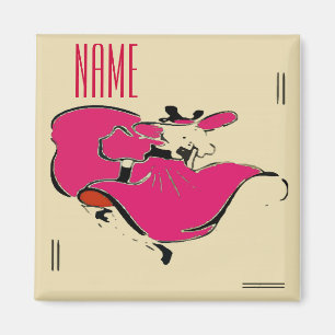 Íman Nome do Adicionar Dancer
