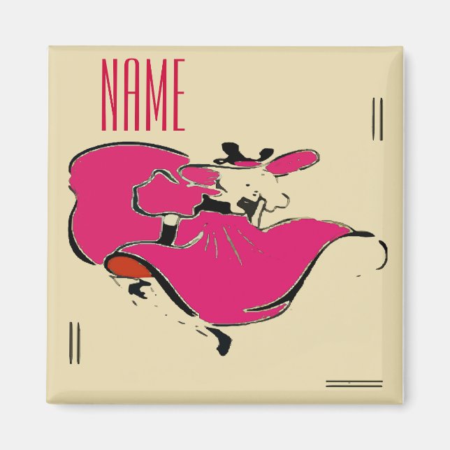 Íman Nome do Adicionar Dancer (Frente)