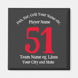 Íman Nome do Bar de Pub com Churrasco Número 2042