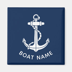 Íman Nome do Barco Costeiro Âncora Cruzeiro Viagem Swag