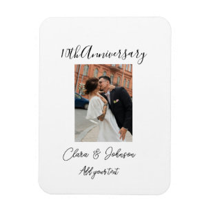 Íman nome do casal de foto do 10º aniversário de casame